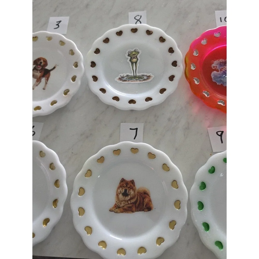 Handmade‎ Resin 5 1/2 Inch Decorative Plate